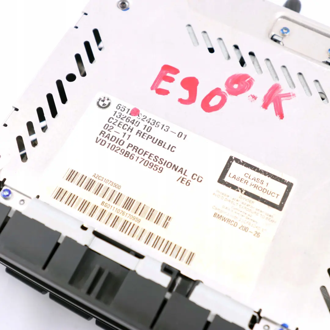 BMW 1 3 Series E81 E82 E87 E88 E90 E91 E92 E93 Radio Professional CD - SKU 9243913 - Part number 9243913