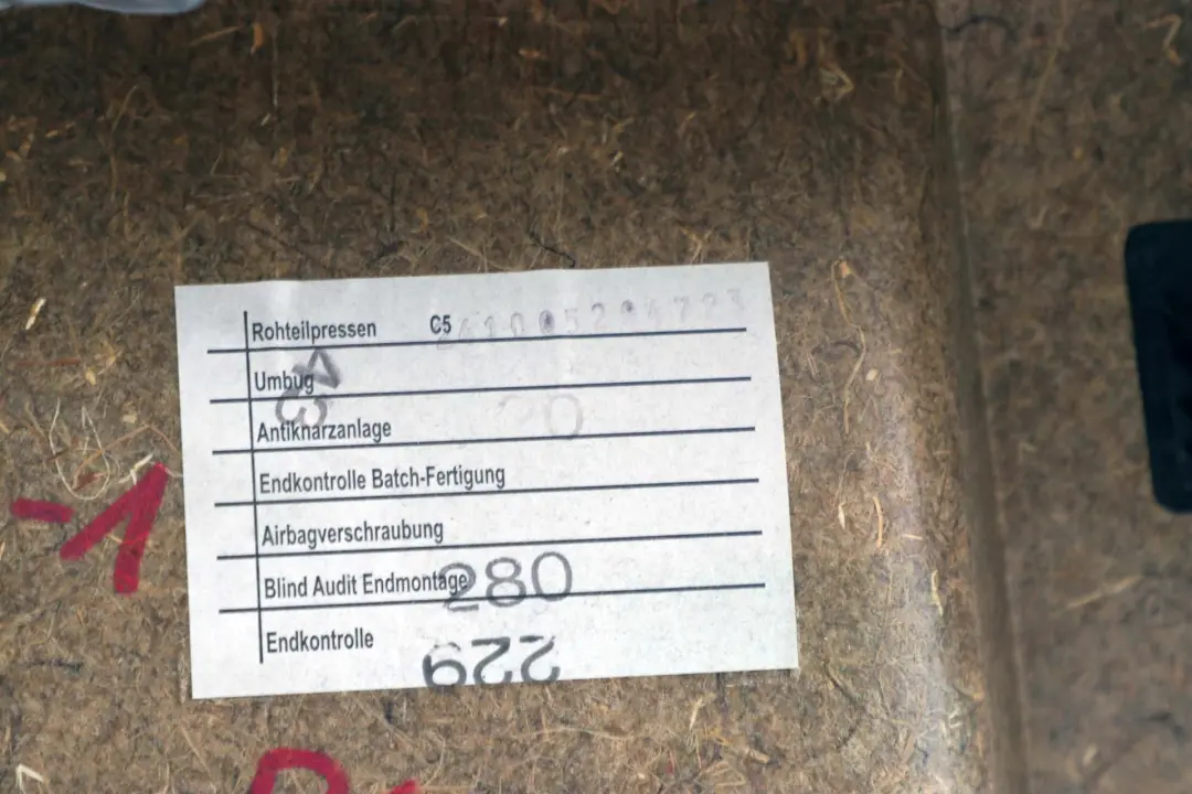 BMW E60 E61 Boczek tapicerka drzwi prawy tył - SKU 7078746 - Numer Części 7078746