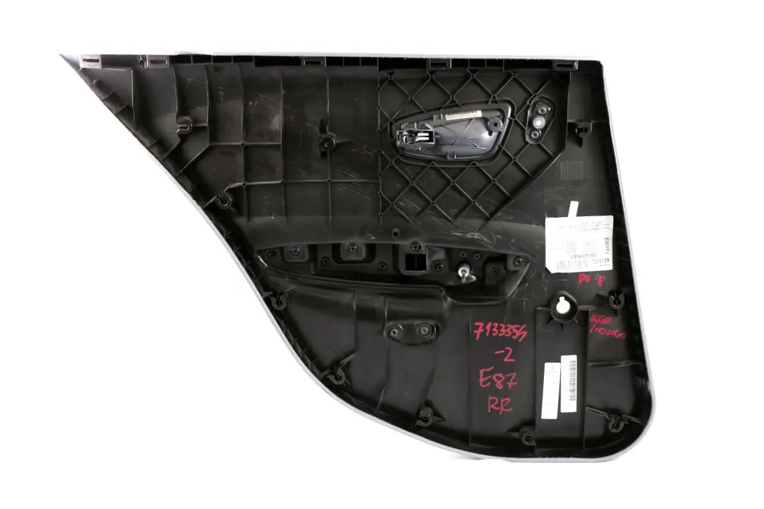 Garniture de Porte Arriere Droite Gris Alaska Gris pour BMW E87 à propos du numéro de pièce 7133354 BMW E87 Garniture de Porte Arriere Droite Gris Alaska Gris - SKU 7133354-2 - Numéro de pièce 7133354