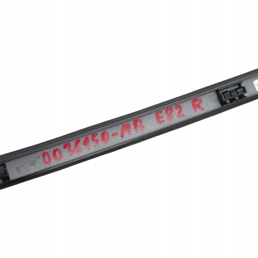 Right O/S Roof Moulding Railing Trim Monacoblau Monaco Blue A35 to BMW 1 E82 Coupe with Part number 0036150 BMW 1 E82 Coupe Right O/S Roof Moulding Railing Trim Monacoblau Monaco Blue A35 - SKU P0036150-MB - Part number 0036150