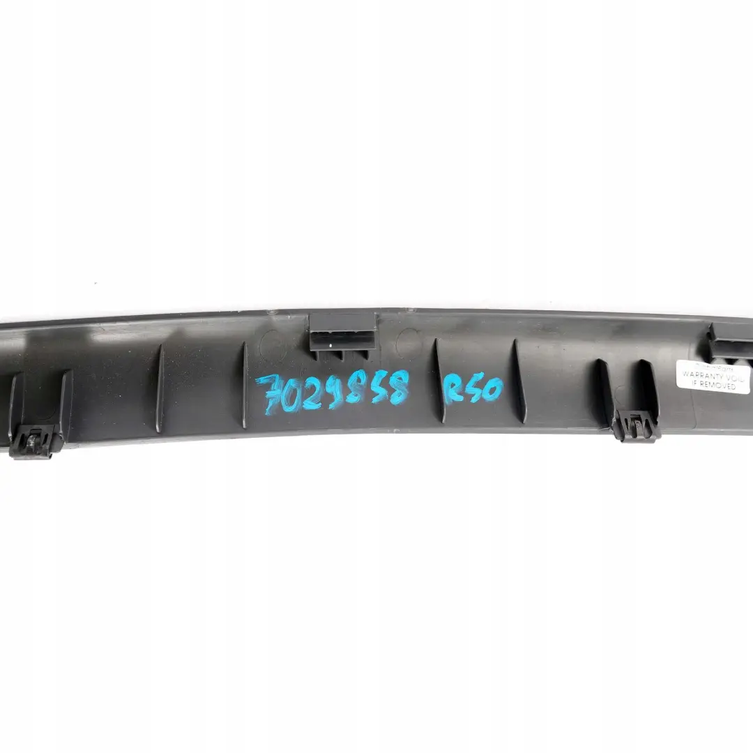  *MINI Cooper One R50 R53 Verkleidung Heckklappe Oben Panther Black - SKU 7029858 - Teilenummer 7029858