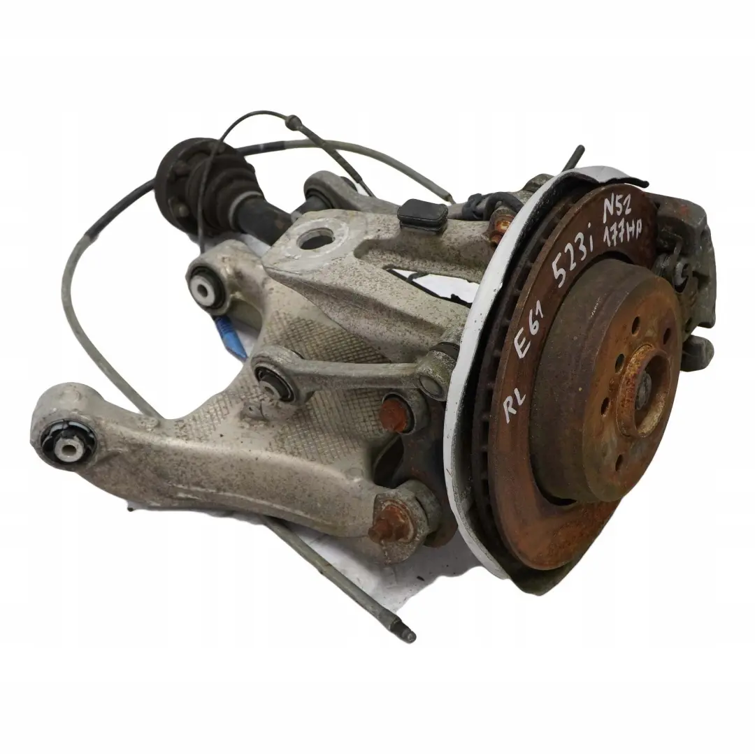 N52 Zwrotnica wahacz lewy tył 177HP do BMW E61 523i o numerze 6770923 BMW E61 523i N52 Zwrotnica wahacz lewy tył 177HP - SKU 6770923-7 - Numer Części 6770923