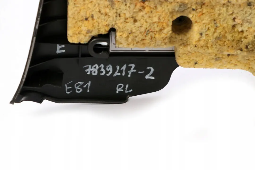 BMW 1 Reihe E81 2 Seitenverkleidung Stoff Hinten Links Flashpoint Schwarz - SKU 7839217-2 - Teilenummer 7839217