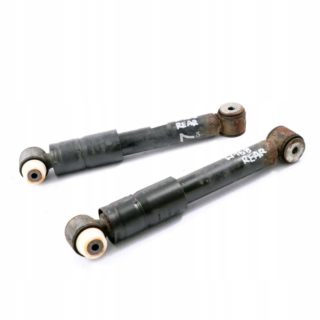 Benz A W168 Rear Left Right N/O/S Shock Absorber Spring Strut Set to Mercedes with Part number A1683261500 Mercedes Benz A W168 Rear Left Right N/O/S Shock Absorber Spring Strut Set - SKU A1683261500 - Part number A1683261500