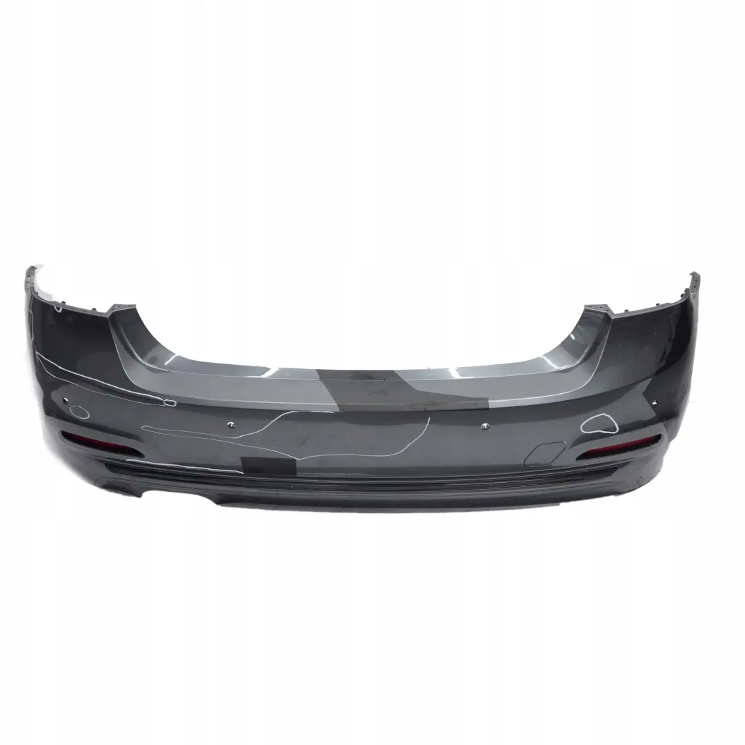 Bumper Trim Panel PDC Mineralgrau Grey - B39 to BMW 3 F30 LCI Sport Line Rear with Part number 7384603 BMW 3 F30 LCI Sport Line Rear Bumper Trim Panel PDC Mineralgrau Grey - B39 - SKU 7384603-MG - Part number 7384603