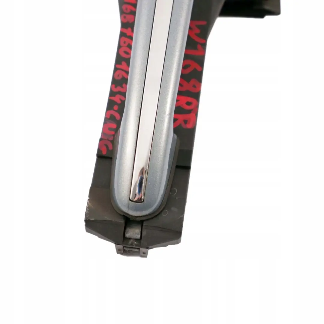 Mercedes-Benz A-Class W168 Rear Right Door O/S Handle Cumulus Grey - 757 to with Part number A1687601634 Mercedes-Benz A-Class W168 Rear Right Door O/S Handle Cumulus Grey - 757 - SKU A1687601634-CUG - Part number A1687601634