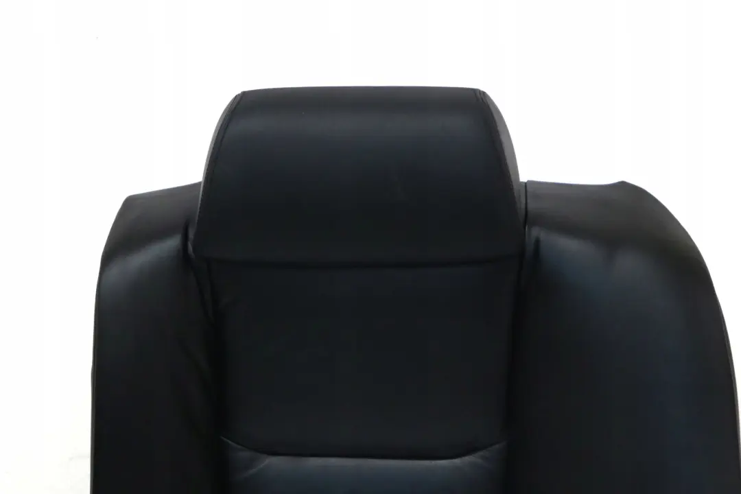 BMW 7 E65 E66 Rear Seat Left N/S Backrest Cover Leather Pearl Black - SKU 7110183 - Part number 7110183