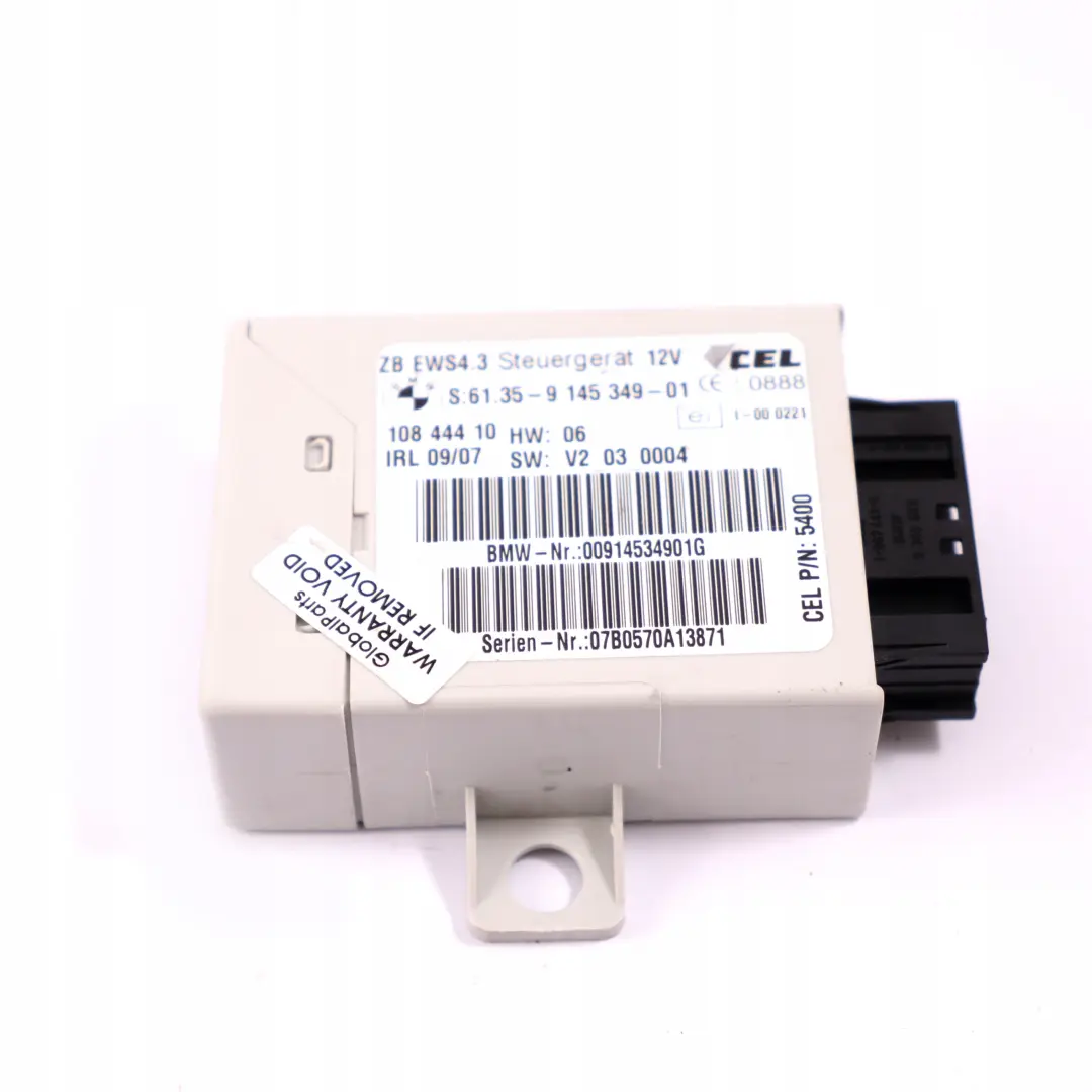 Motor M47N2 150PS ECU Steuergerät + EWS3 + Schlüssel BMW X3 E83 2.0d - SKU 7805349-1 - Teilenummer 7805349