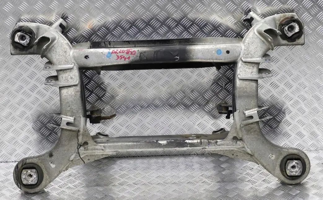 Benz S CL Class W220 C215 Rear Axle Cradle Subframe Carrier Beam to Mercedes with Part number A2203503541 Mercedes Benz S CL Class W220 C215 Rear Axle Cradle Subframe Carrier Beam - SKU A2203503541 - Part number A2203503541