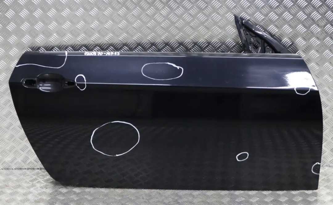 BMW 3 Series E92 E93 Door Front Right O/S Jerezschwarz Jerez Black - A73 - SKU 7200570-JEREZ - Part number 7200570