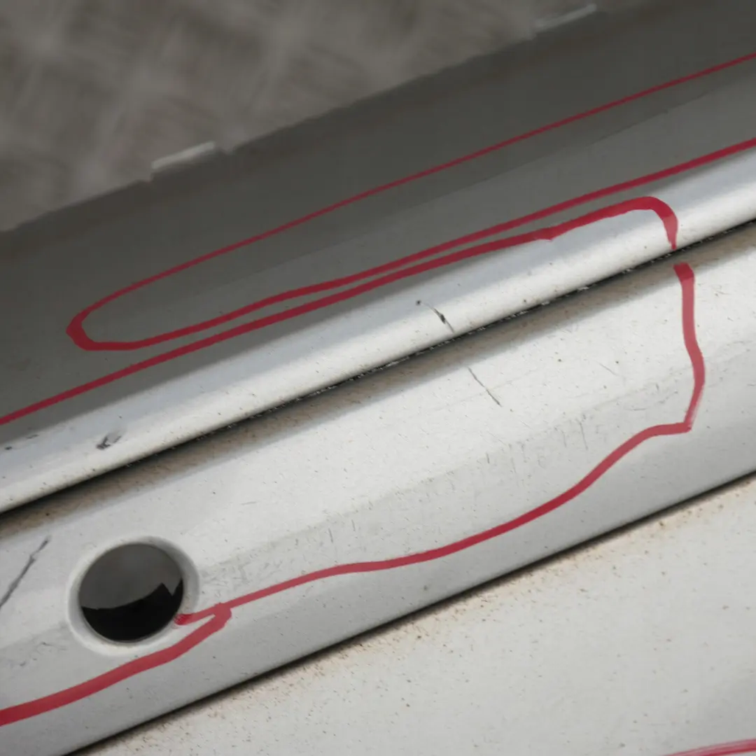 Bumper Trim Panel PDC Titansilber Silver Metallic 354 to BMW 1 SERIES 7 E87 Rear with Part number 32630 BMW 1 SERIES 7 E87 Rear Bumper Trim Panel PDC Titansilber Silver Metallic 354 - SKU 0032630-TS7 - Part number 32630