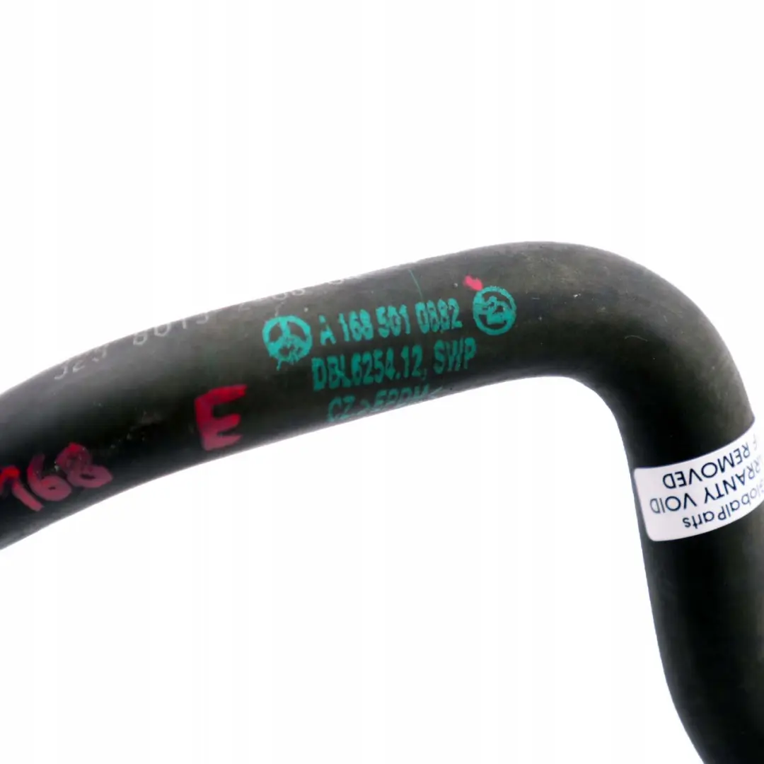 klasa W168 Przewód Rura Wąż Wody Mercedes A - SKU A1685010882 - Numer Części A1685010882