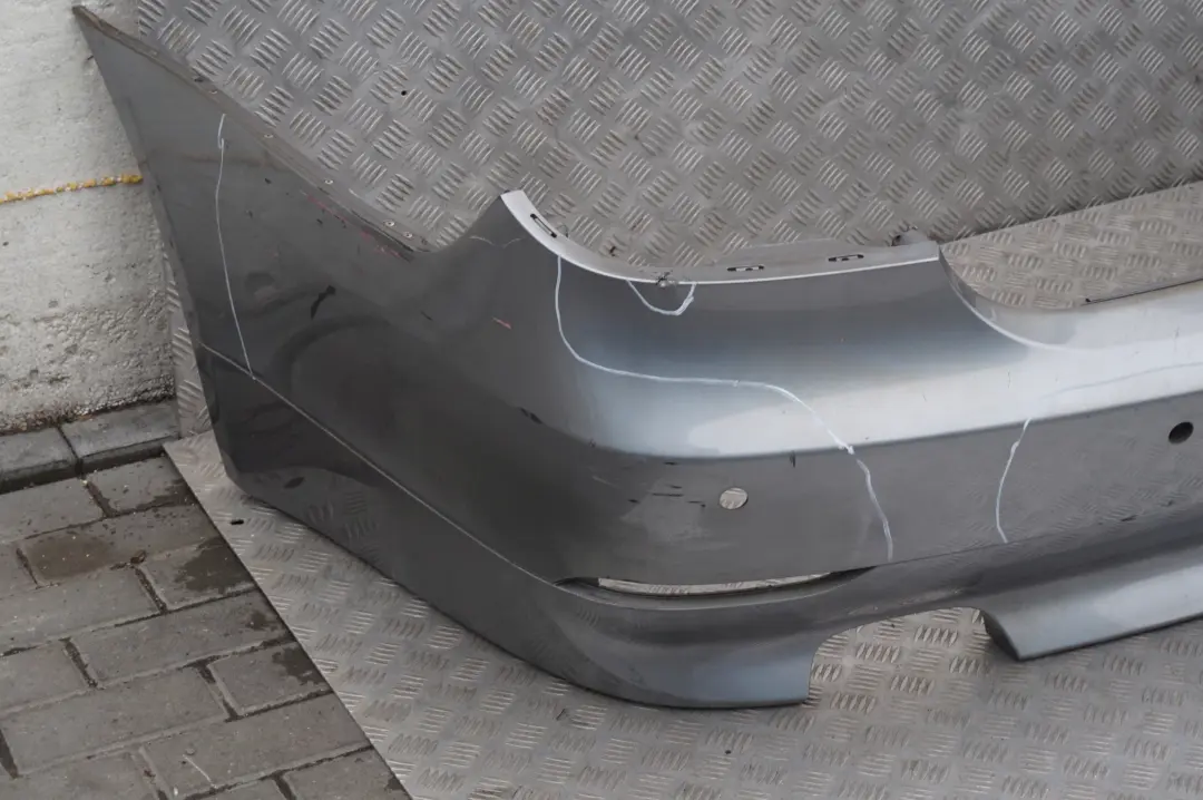 BMW 5 Series E60 1 Saloon Rear Bumper PDC Silbergrau Grey Metallic A08 - SKU 0149318-SBG1 - Part number 0149318