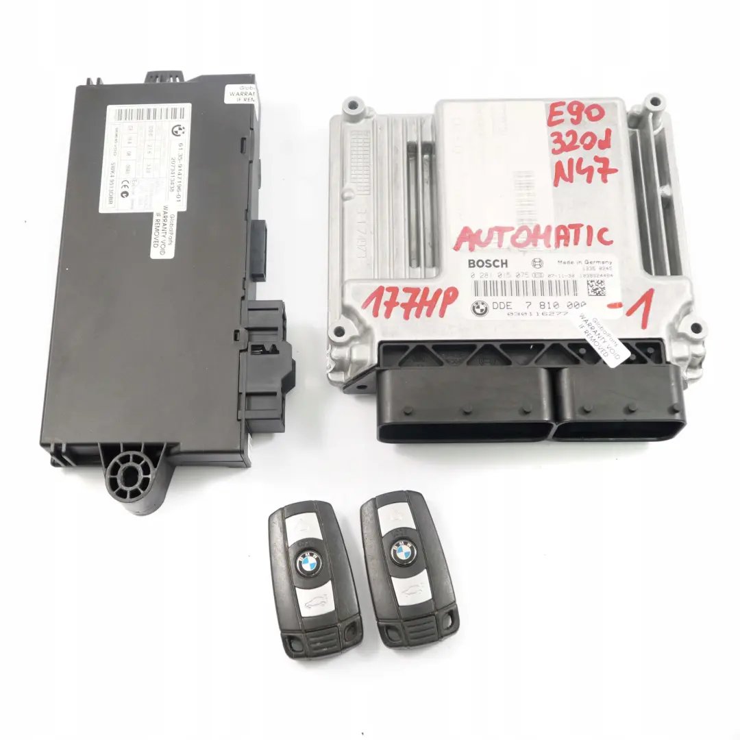 N47 Steuergerät DDE CAS3 + Schlüssel BMW E87 LCI E90 120d 320d Diesel - SKU 7810000-1 - Teilenummer 7810000