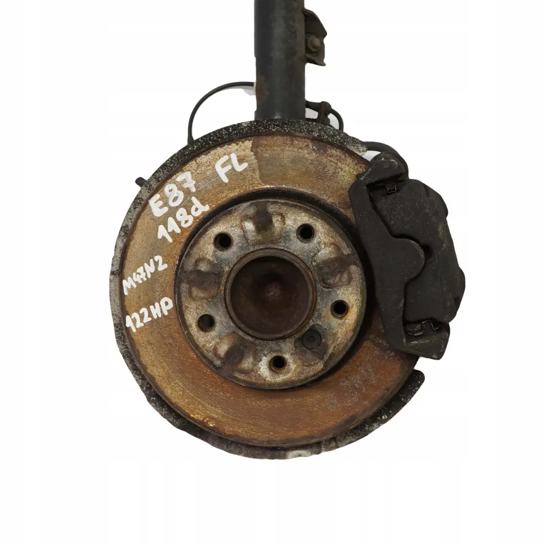BMW 1 E87 118d M47N2 Sport Front Left N/S Spring Strut Brake Suspension Leg Hub - SKU 6771557 - Part number 31316771557