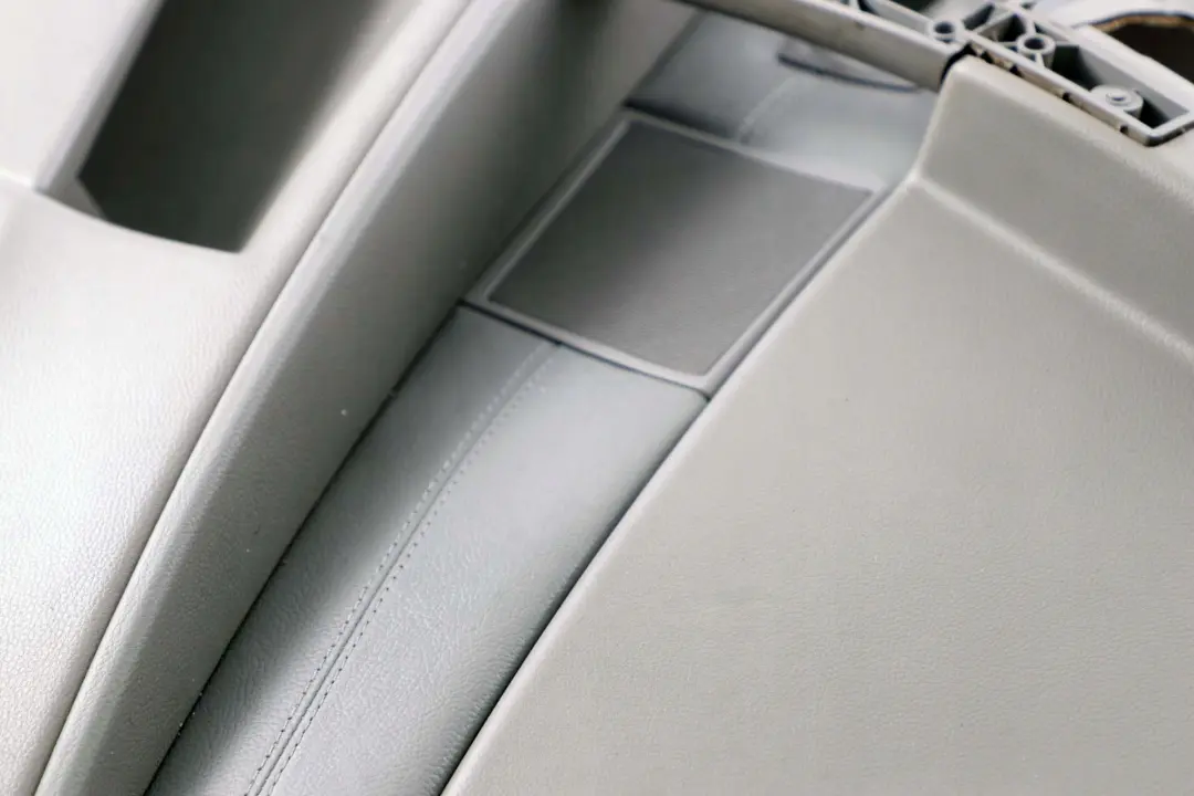 BMW 5 Series E60 E61 Door Card Lining Leather Trim Panel Front Left N/S Grey - SKU 7076169 - Part number 7076169