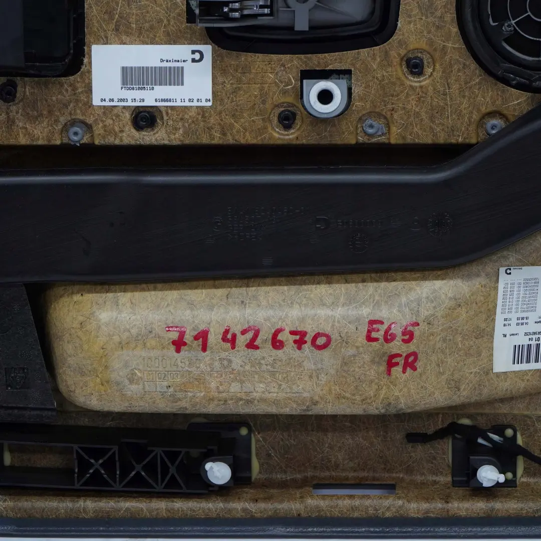 Panneau Portieres Revetement avant Droit Cuir Nasca Vert pour BMW 7 E65 E66 à propos du numéro de pièce 7142670 BMW 7 E65 E66 Panneau Portieres Revetement avant Droit Cuir Nasca Vert - SKU 7142670 - Numéro de pièce 7142670