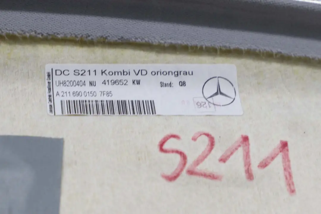  Mercedes-Benz E Class S211 Touring Headlining Roof Linning Grey - SKU A2116900150 - Part number A2116900150