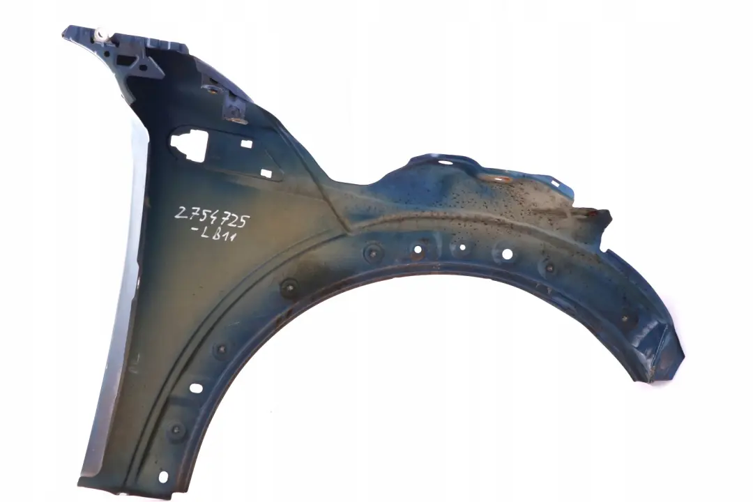 Seitenwand vorne links Kotflügel Lightning Blau für BMW MINI R55 R56 R57 R58 R59 11 mit Teilenummer 2754725 BMW MINI R55 R56 R57 R58 R59 11 Seitenwand vorne links Kotflügel Lightning Blau - SKU 2754725-LB11 - Teilenummer 2754725