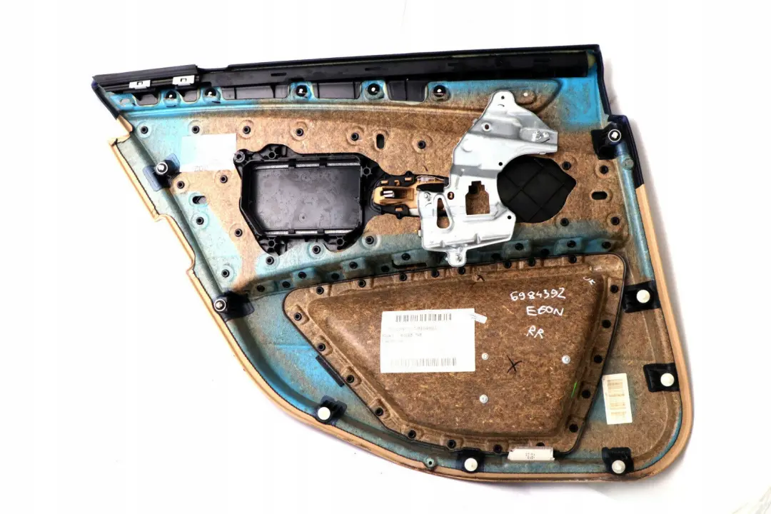 BMW 5 SERIES E60 E61 LCI Door Card Trim Panel Beige Leather Rear Right O/S - SKU 6984392 - Part number 6984392