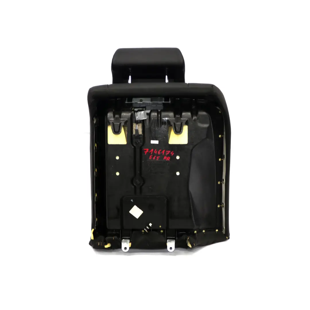 Asiento Trasero Derecho Funda Respaldo Climatizada Cuero Nasca Negro para BMW E65 E66 con número de pieza 7146174 BMW E65 E66 Asiento Trasero Derecho Funda Respaldo Climatizada Cuero Nasca Negro - SKU 7146174 - Número de pieza 7146174