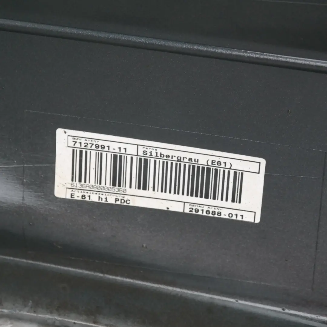  Genuine BMW 5 SERIES E61 Rear Bumper Trim Panel PDC Silbergrau A08 Silver Grey - SKU 0306983-SBG1 - Part number 306983
