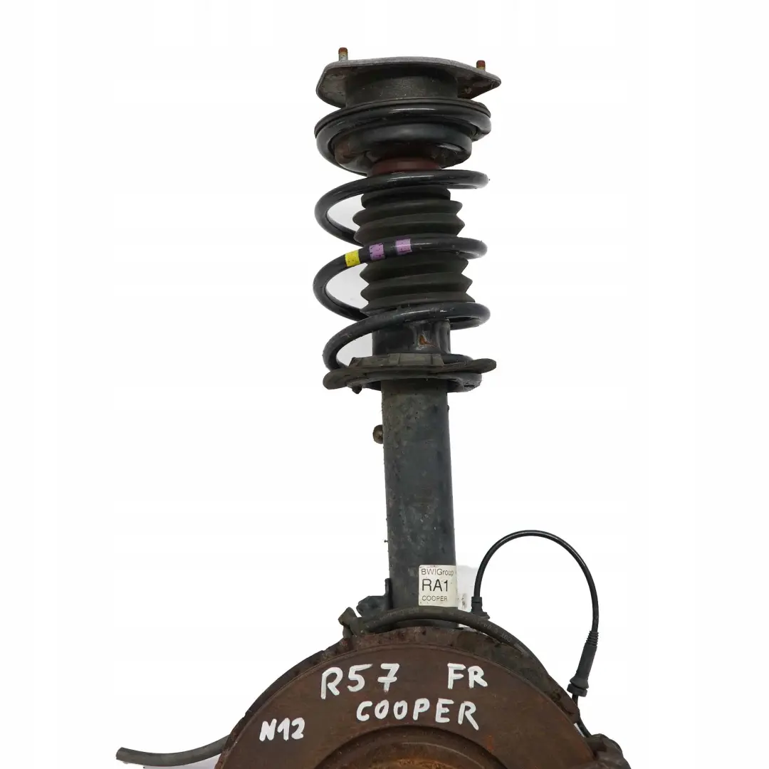 Delantero Derecho O / S Spring Strut Suspension Pierna Freno para Mini R57 Cabrio N12 con número de pieza 6789552 Mini R57 Cabrio N12 Delantero Derecho O / S Spring Strut Suspension Pierna Freno - SKU 6789552 - Número de pieza 6789552