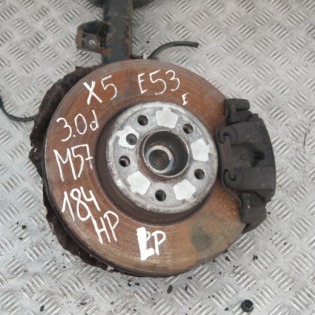 BMW X5 Series E53 3.0d FRONT LEFT LEG SUSPENSION AXLE BRAKE DISC HUB COMPLETE - SKU 6750359 - Part number 6750359