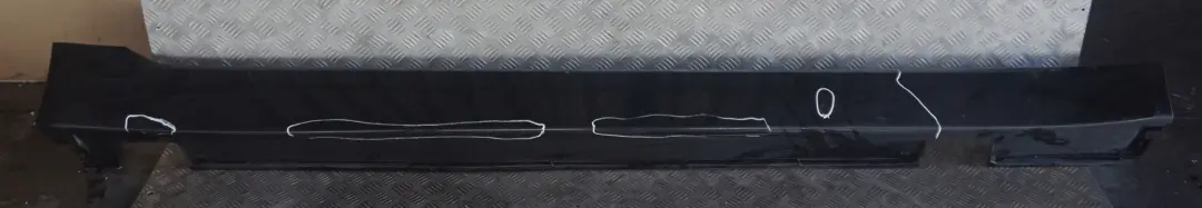 BMW 5 er E60 E61 LCI Schwellerleiste Blende Schweller Rechts Schwarz 2 - 668 - SKU 0422465-SCH2 - Teilenummer 0422465