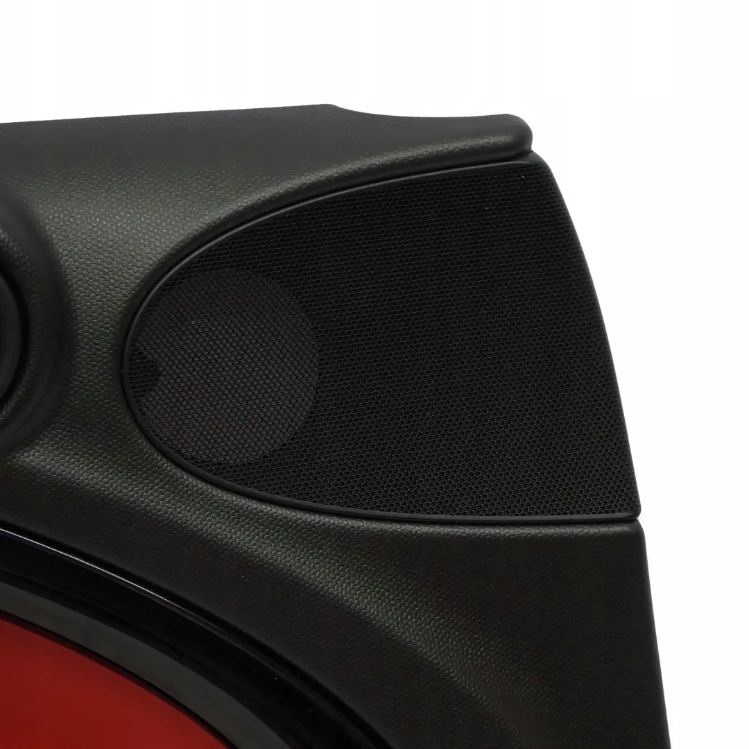 Front Left N/S Door Card Trim Panel Black Pure Red to BMW Mini Countryman R60 with Part number 9807627 BMW Mini Countryman R60 Front Left N/S Door Card Trim Panel Black Pure Red - SKU 9807627 - Part number 9807627