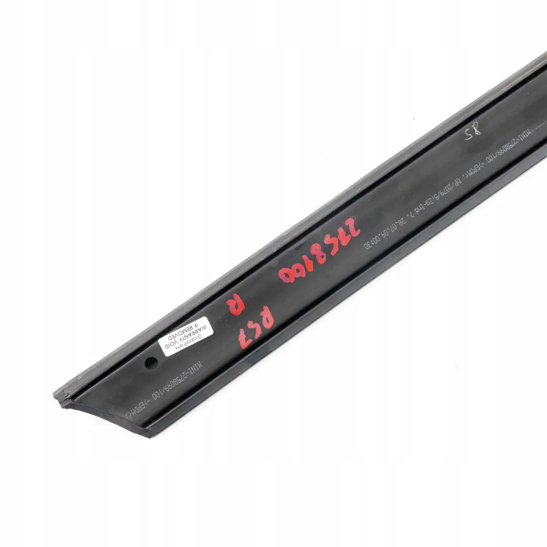 Mini Cooper R57 Cabrio Guarnizione Barra Frontale Destra 5434 - SKU 2758100 - Numero di parte 2758100
