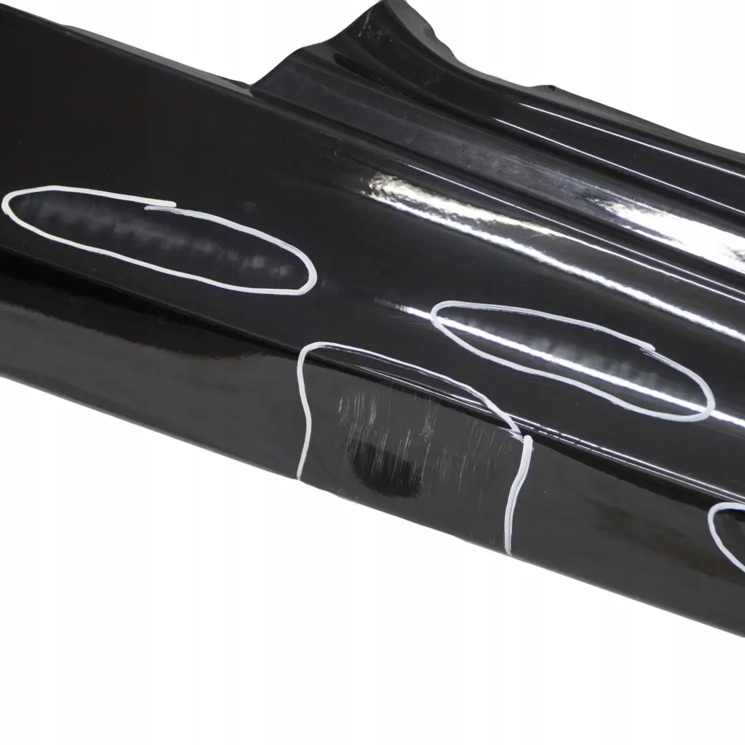 BMW E81 E82 E88 Sill Strip Side Skirt Right Schwarz Black - 668 - SKU 0036142-SCH7 - Numero di parte 0036142