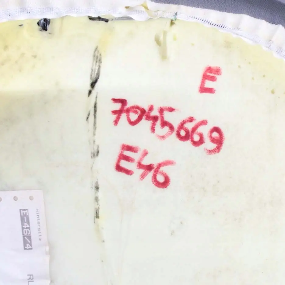 Reihe E46 Limousine Rücksitz Innenrücksitzbank Bezug Leder Stoff Grau für BMW 3 mit Teilenummer 7045669 BMW 3 Reihe E46 Limousine Rücksitz Innenrücksitzbank Bezug Leder Stoff Grau - SKU 7045669 - Teilenummer 7045669