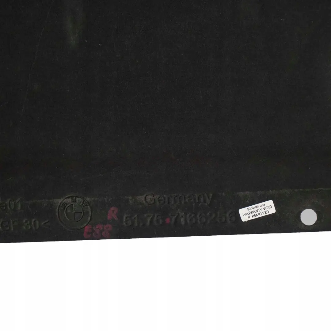 Right O/S Underbody Underfloor Panel Paneling Cover to BMW 1 Series E88 Cabrio with Part number 7166256 BMW 1 Series E88 Cabrio Right O/S Underbody Underfloor Panel Paneling Cover - SKU 7166256 - Part number 7166256