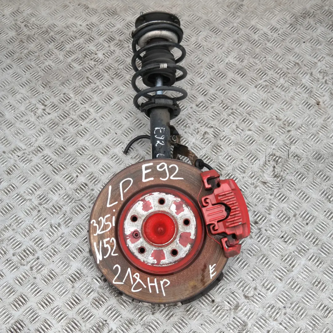 N52N FRONT LEFT N/S LEG SUSPENSION AXLE BRAKE DISC HUB SET to BMW 3 Series E92 325i with Part number 31306771177 BMW 3 Series E92 325i N52N FRONT LEFT N/S LEG SUSPENSION AXLE BRAKE DISC HUB SET - SKU 6771177-2 - Part number 31306771177