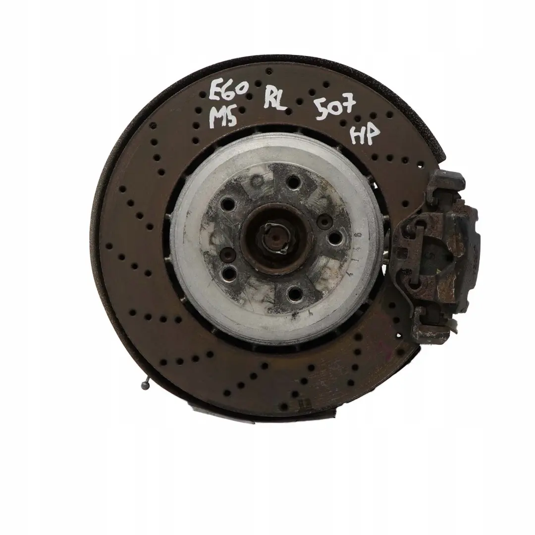 Left N/S Suspension Hub Leg Brake Caliper Disc to BMW 5 Series E60 M5 Rear with Part number 2282959 BMW 5 Series E60 M5 Rear Left N/S Suspension Hub Leg Brake Caliper Disc - SKU 2282959-1 - Part number 2282959