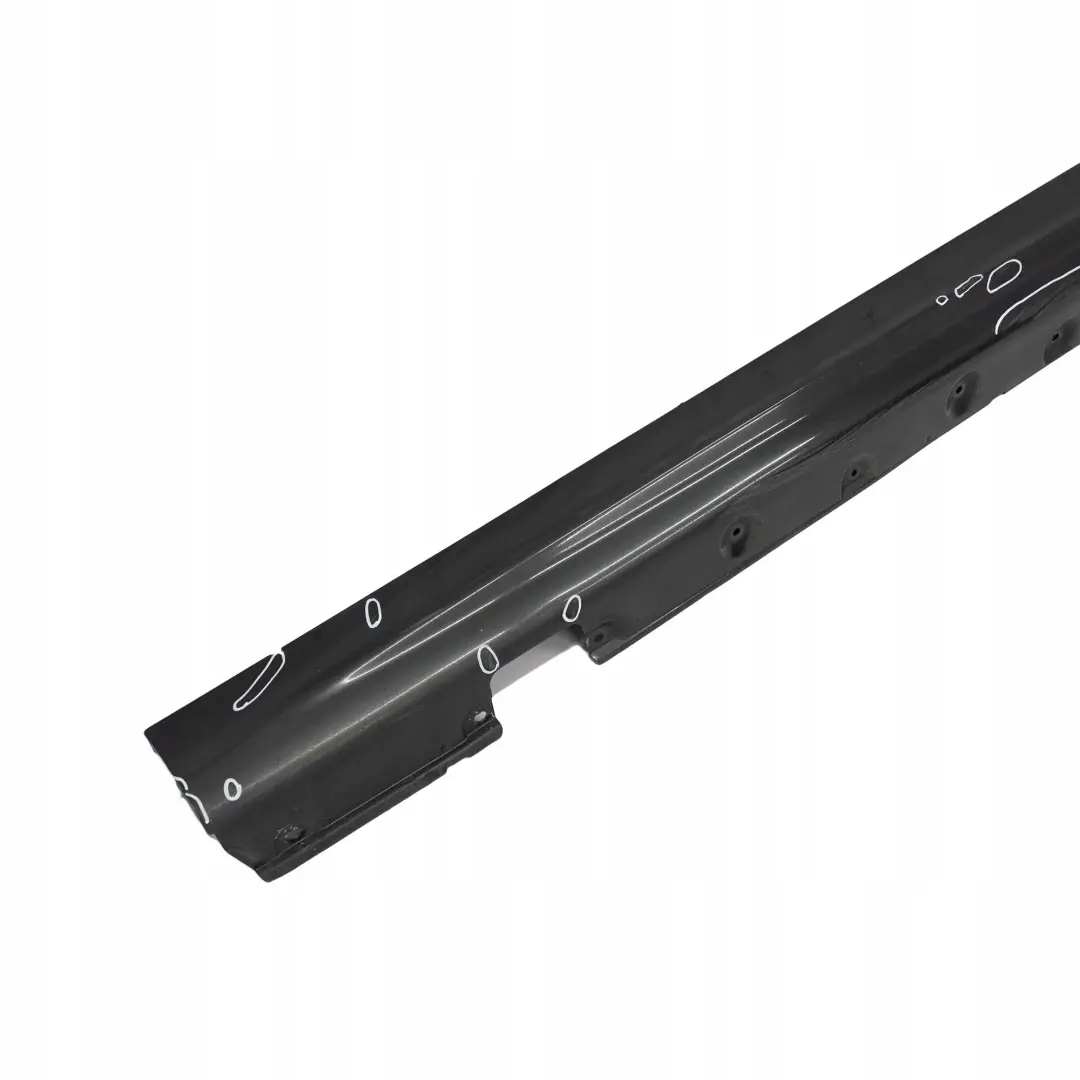 Left N/S Side Sill Skirt Kick Panel Black Sapphire - 475 to BMW 3 Series E46 with Part number 9071633 BMW 3 Series E46 Left N/S Side Sill Skirt Kick Panel Black Sapphire - 475 - SKU 9071633-BS - Part number 9071633