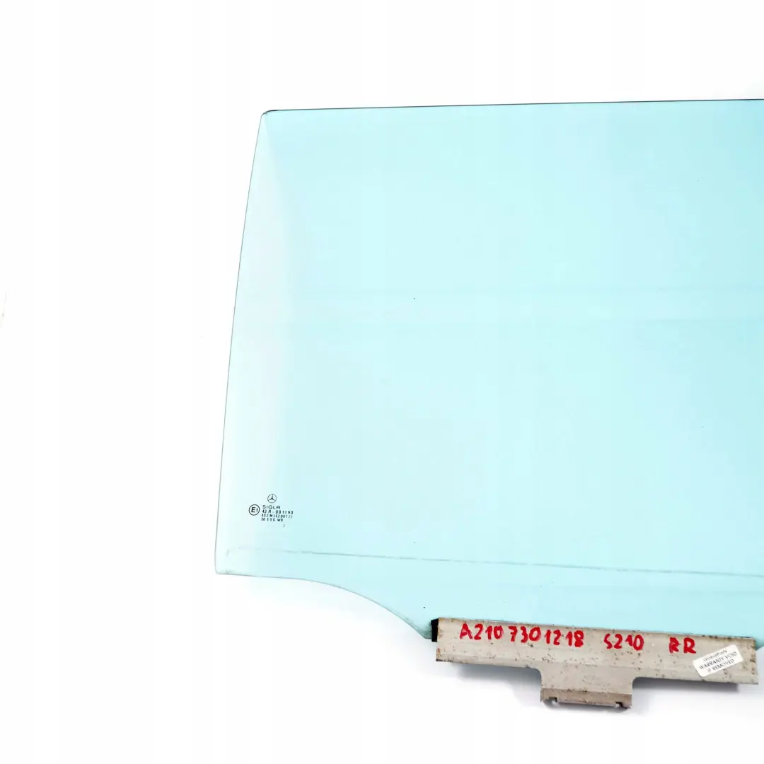 Mercedes-Benz W210 Familiare Posteriore Destra Porta Glas Disco Blu AS2 per con numero di parte A2107301218 Mercedes-Benz W210 Familiare Posteriore Destra Porta Glas Disco Blu AS2 - SKU A2107301218 - Numero di parte A2107301218