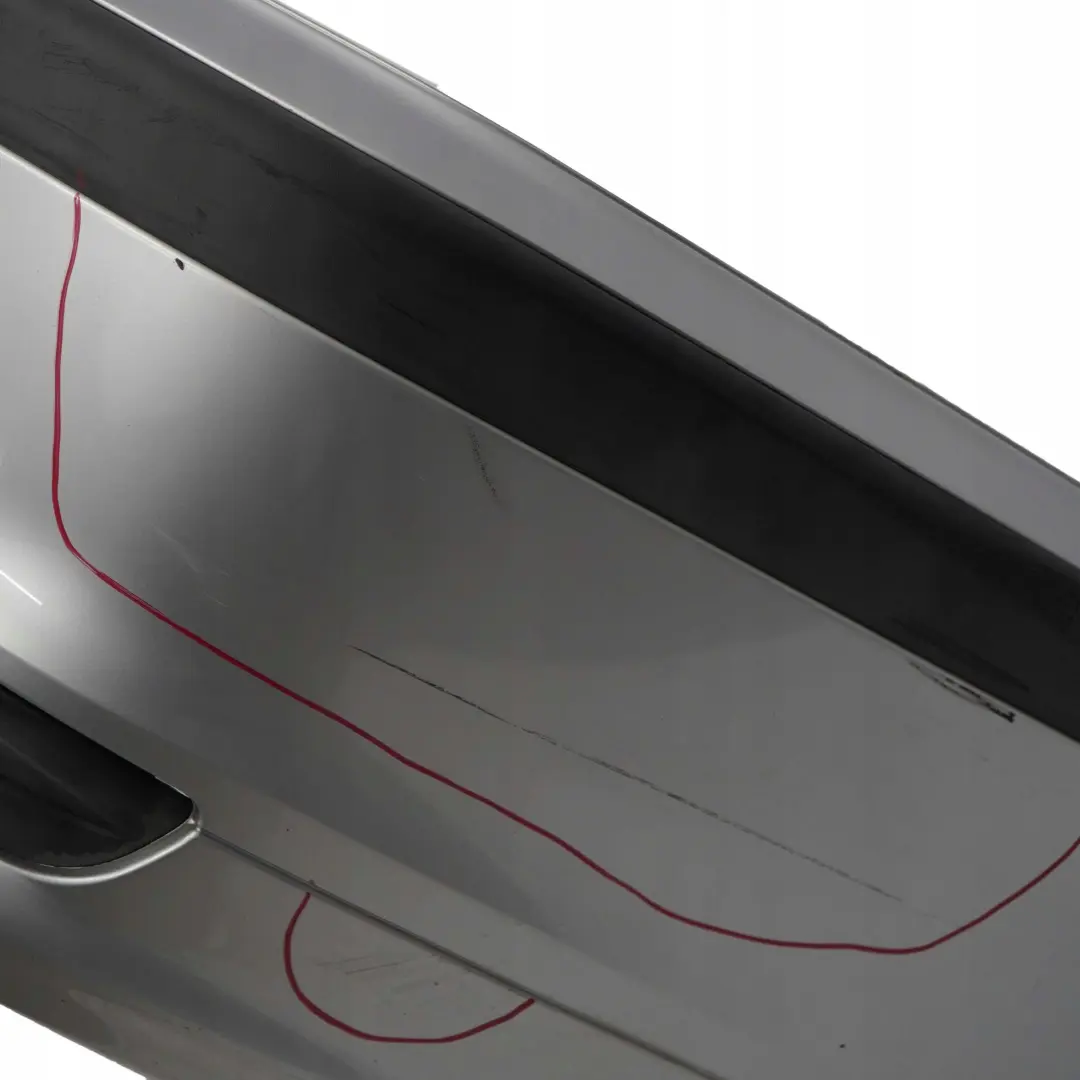 Bumper Trim Panel Titansilber Titan Silver Metallic 354 to BMW 3 E46 Touring Rear with Part number 0007425 BMW 3 E46 Touring Rear Bumper Trim Panel Titansilber Titan Silver Metallic 354 - SKU 0007425-TS - Part number 0007425