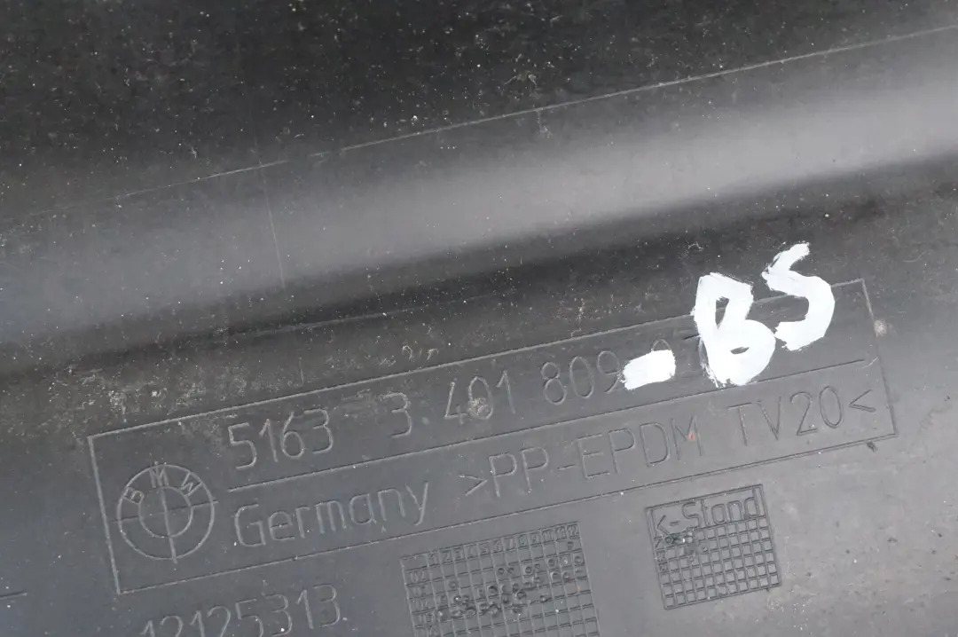BMW X3 E83 Carenatura Poggia Piedi Anteriore Destro Black Zaffiro Nero - - SKU 3401809-BS - Numero di parte 3401809