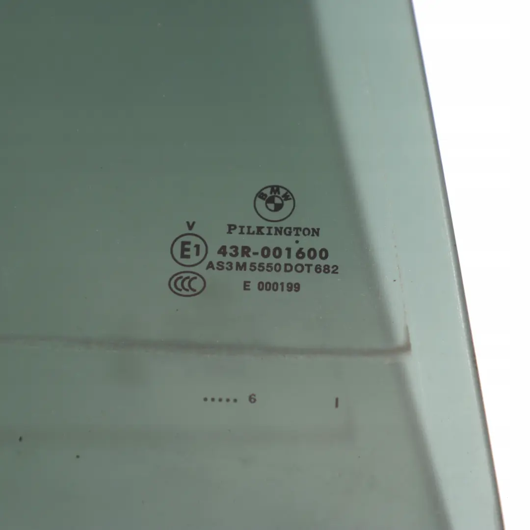 BMW 6 Series E66 Rear Right Side Door O/S Window Glass Black AS3 - SKU 7043600 - Part number 7043600