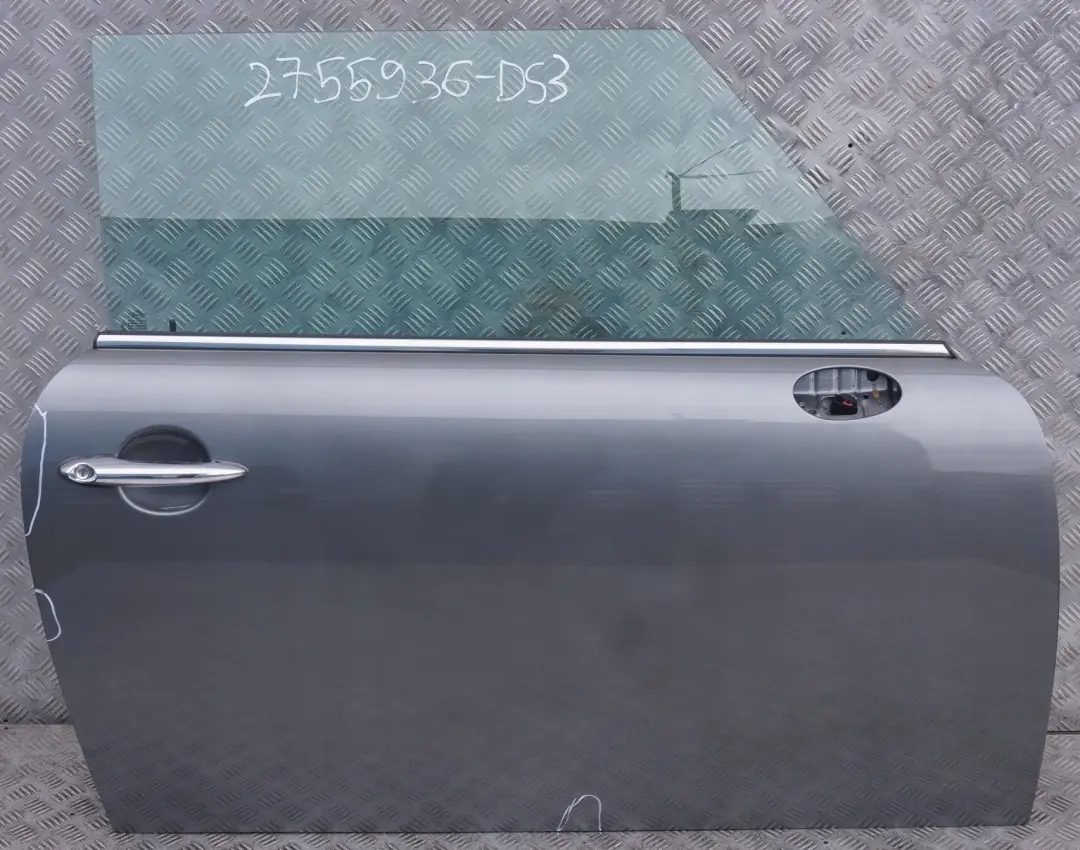 Beifahrer Tür vorne rechts Dark Silber für BMW MINI Cooper R55 R56 R57 R58 R59 LCI mit Teilenummer 2755936 BMW MINI Cooper R55 R56 R57 R58 R59 LCI Beifahrer Tür vorne rechts Dark Silber - SKU 2755936-DS3 - Teilenummer 2755936