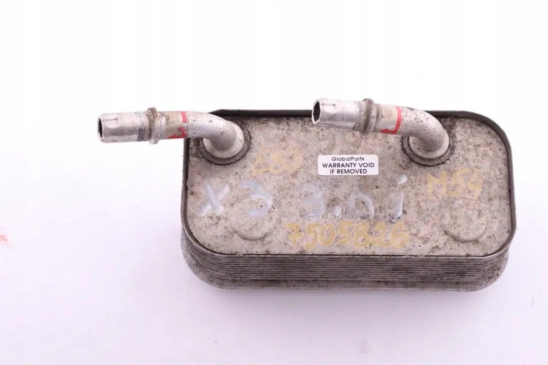 *BMW X3 Reihe E83 M54 Automatik Ölkühler-Wärmetauscher für mit Teilenummer 7505826 *BMW X3 Reihe E83 M54 Automatik Ölkühler-Wärmetauscher - SKU 7505826 - Teilenummer 7505826