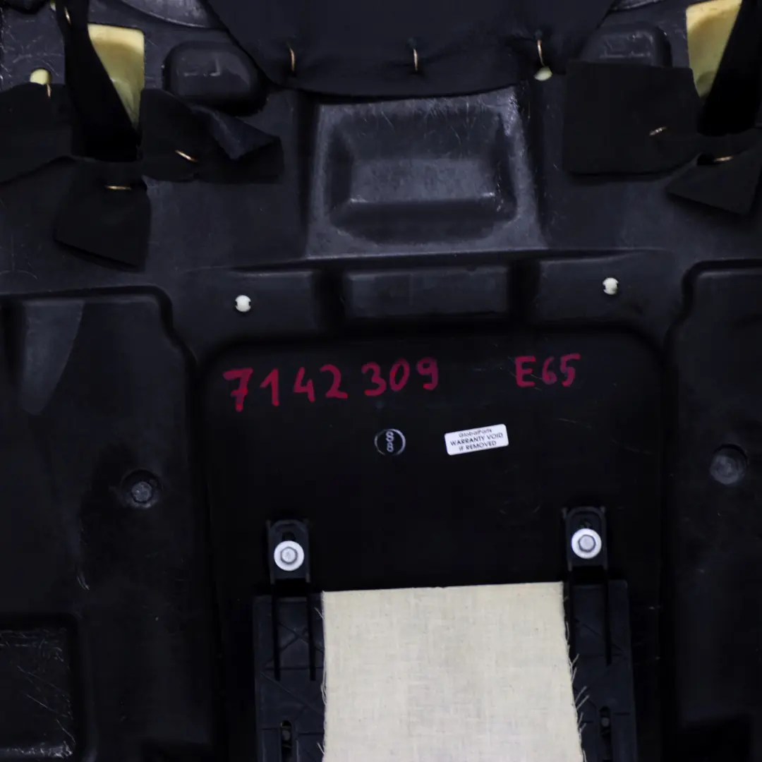 BMW E65 E66 Asiento Trasero Banco Base Sofa Funda Climatizador Cuero Negro Nasca - SKU 7142309 - Número de pieza 7142309
