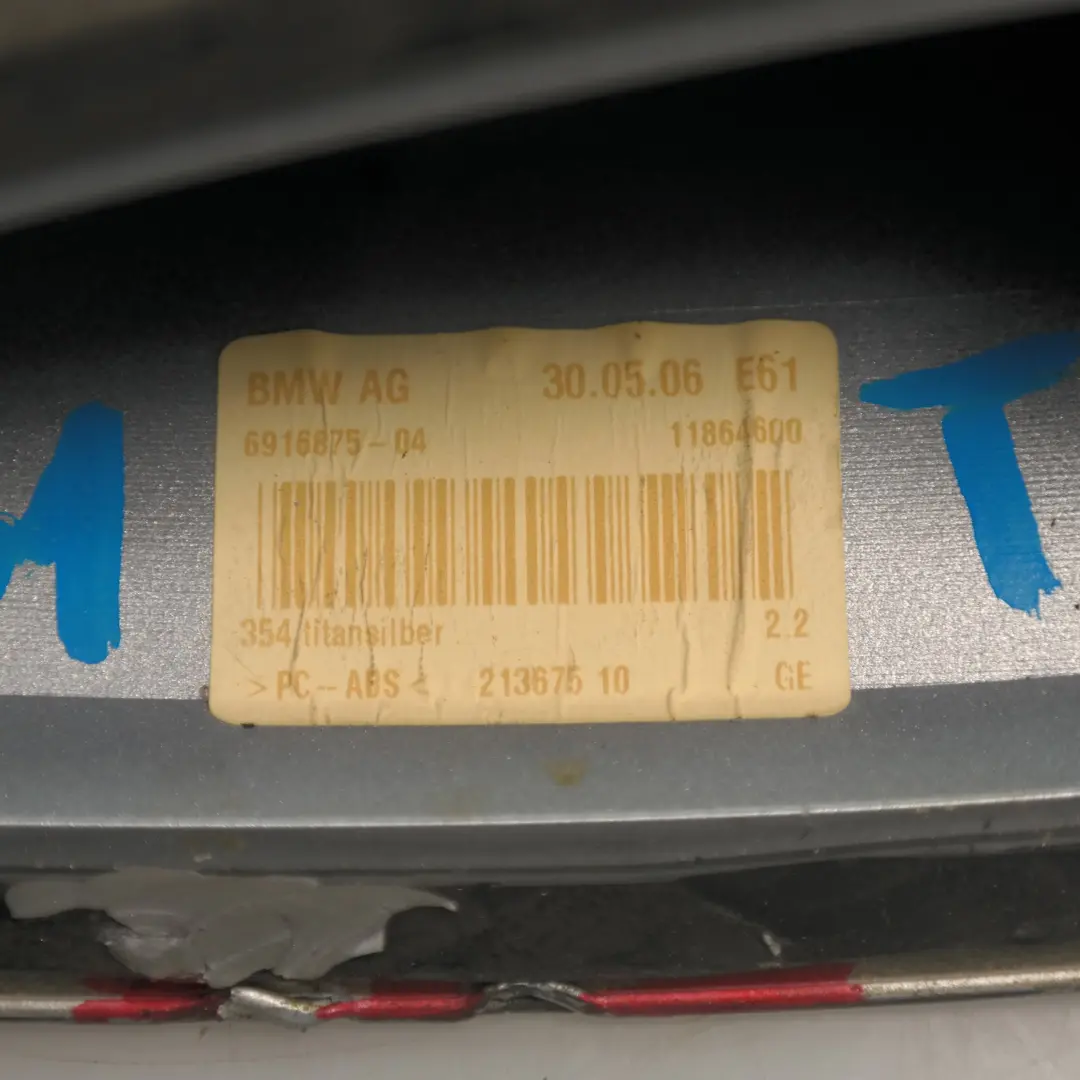 Empty Housing Exterior Cover Roof Antenna Shark Titansilber to BMW 5 Series E61 with Part number 6929373 BMW 5 Series E61 Empty Housing Exterior Cover Roof Antenna Shark Titansilber - SKU 6929373-TS - Part number 6929373