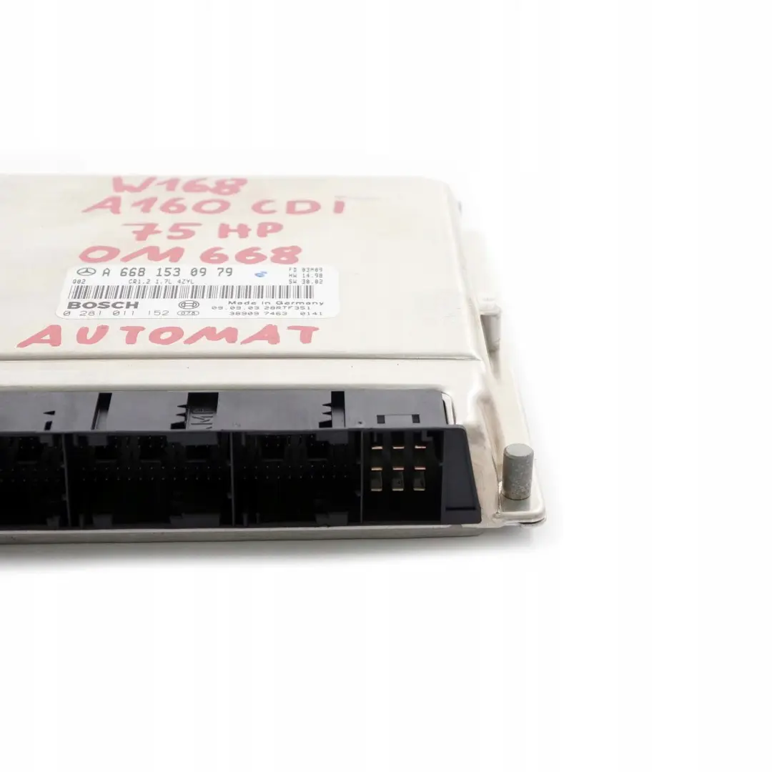  Mercedes-Benz W168 A 160 CDI OM668 Engine Control Module Automatic - SKU A6681530979 - Part number A6681530979