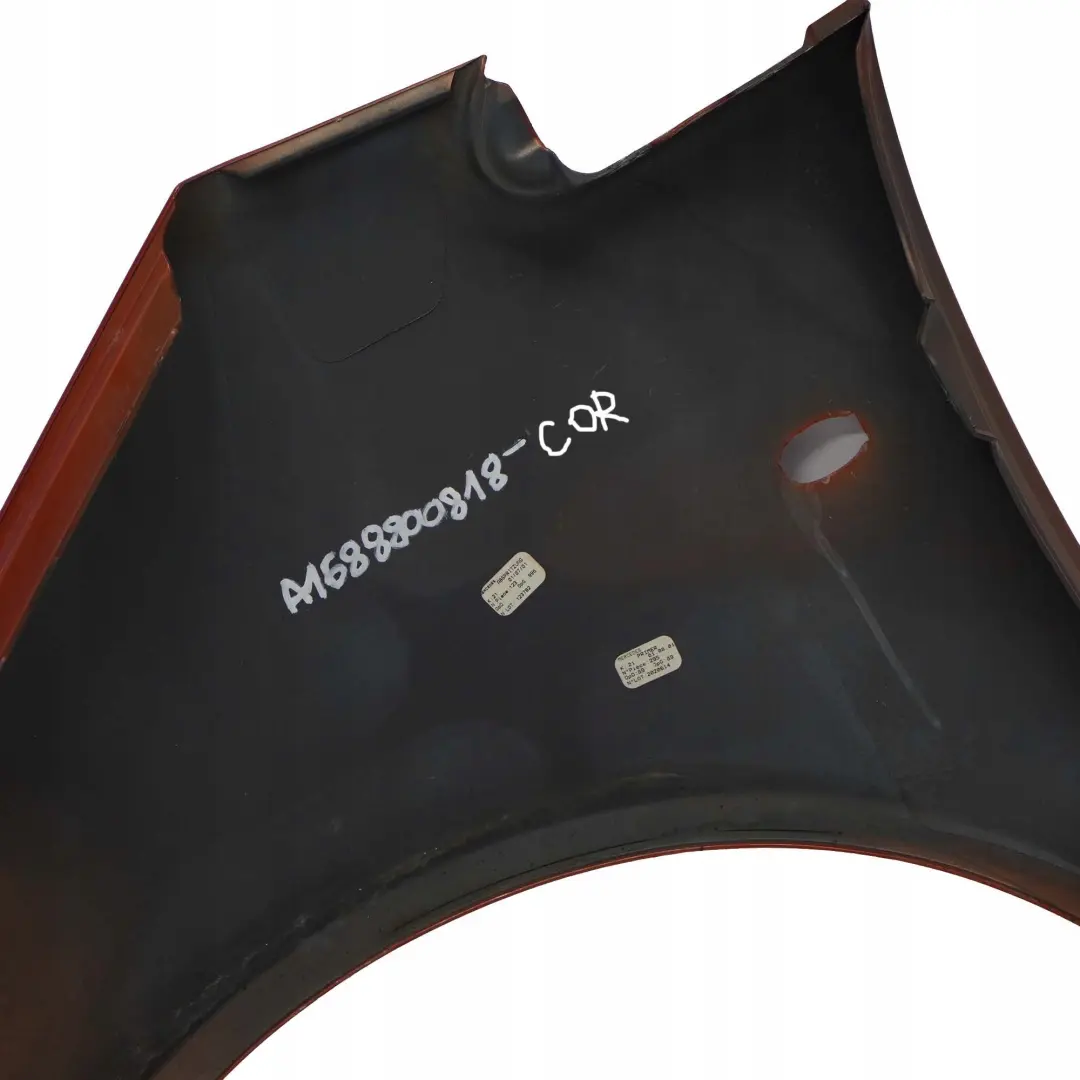 Front Side Panel Wing Fender Right O/S Mica Coral Orange - 490 to Mercedes W168 with Part number A1688800818 Mercedes W168 Front Side Panel Wing Fender Right O/S Mica Coral Orange - 490 - SKU A1688800818-COR - Part number A1688800818