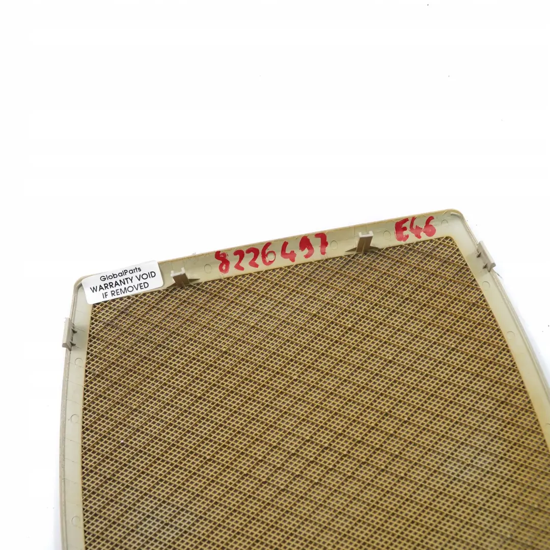 Loudspeaker Rear Shelf Light Biege to BMW 3 Series E46 Saloon Cover with Part number 8226497 BMW 3 Series E46 Saloon Cover Loudspeaker Rear Shelf Light Biege - SKU 8226497 - Part number 8226497