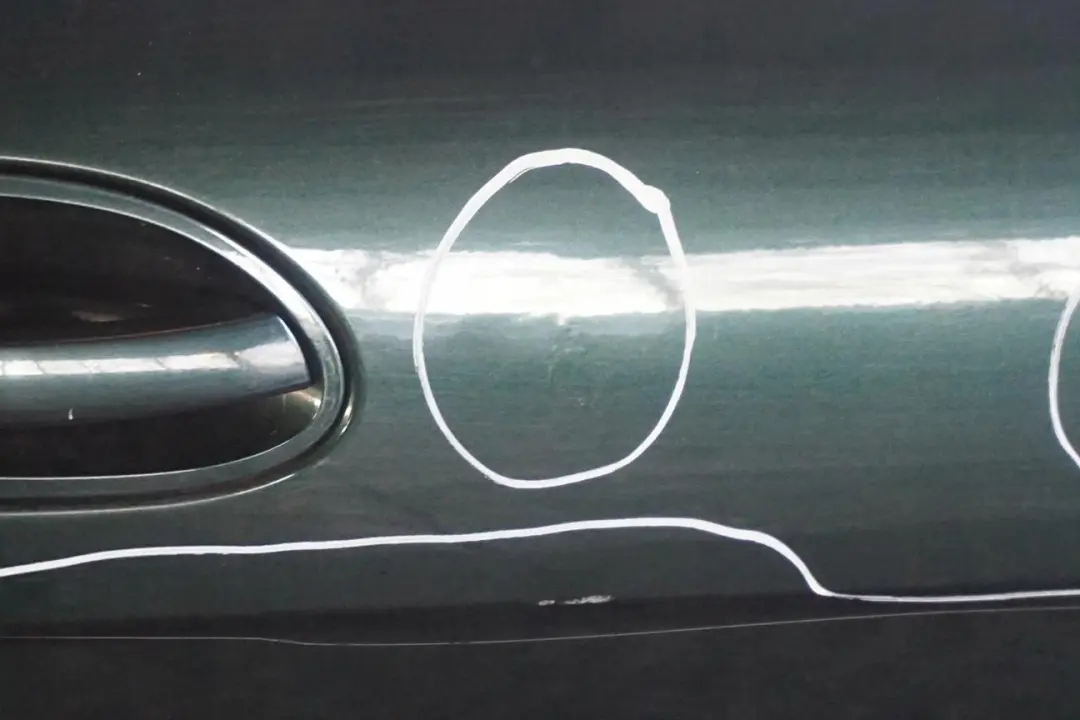 BMW 7 Series E65 Door Rear Right O/S Oxfordgruen Oxford Green Metallic - 430 - SKU 7202084-OXF - Part number 7202084