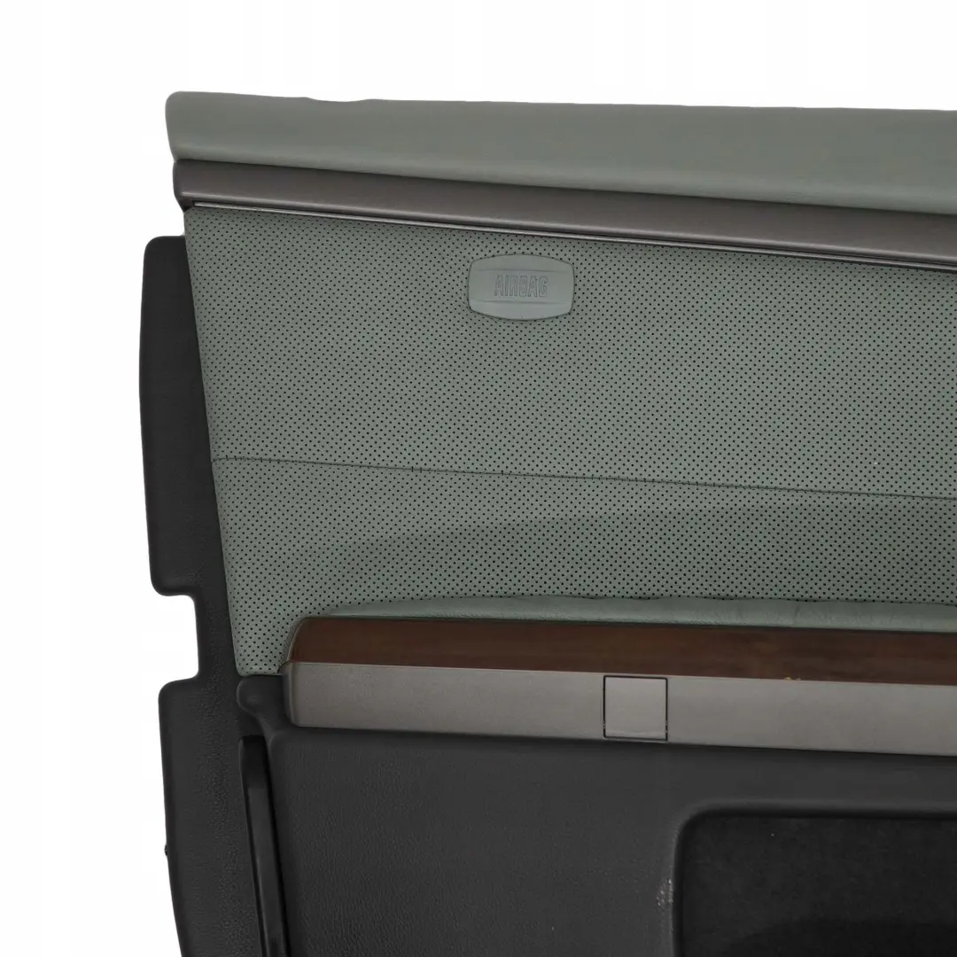 BMW 7 Series E65 E66 Front Left N/S Door Card Leather Nasca Green Lining Trim - SKU 7142669 - Part number 7142669
